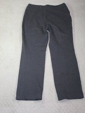 Vision 155  Size L Reg Grey Ponte Straight Leg High Rise Pants